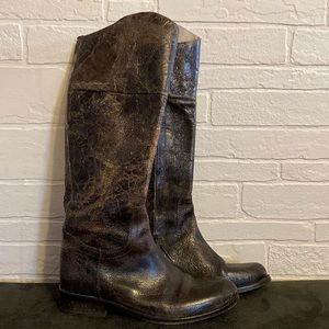 Steve Madden Reins Cracked leather Riding Boot 6.5